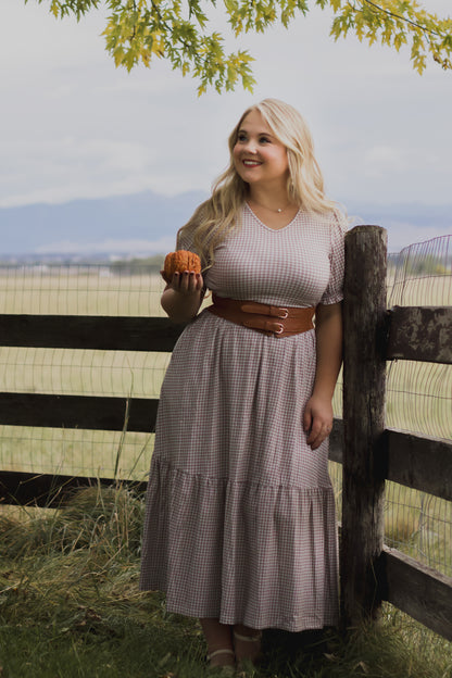Nutmeg Gingham ~ Storybook Dress