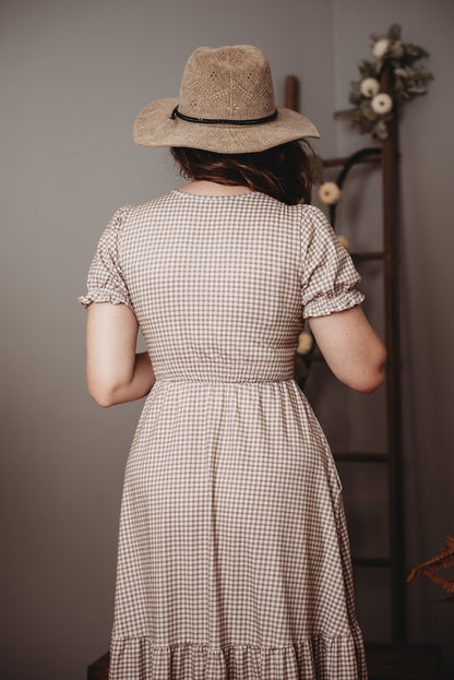 Nutmeg Gingham ~ Storybook Dress