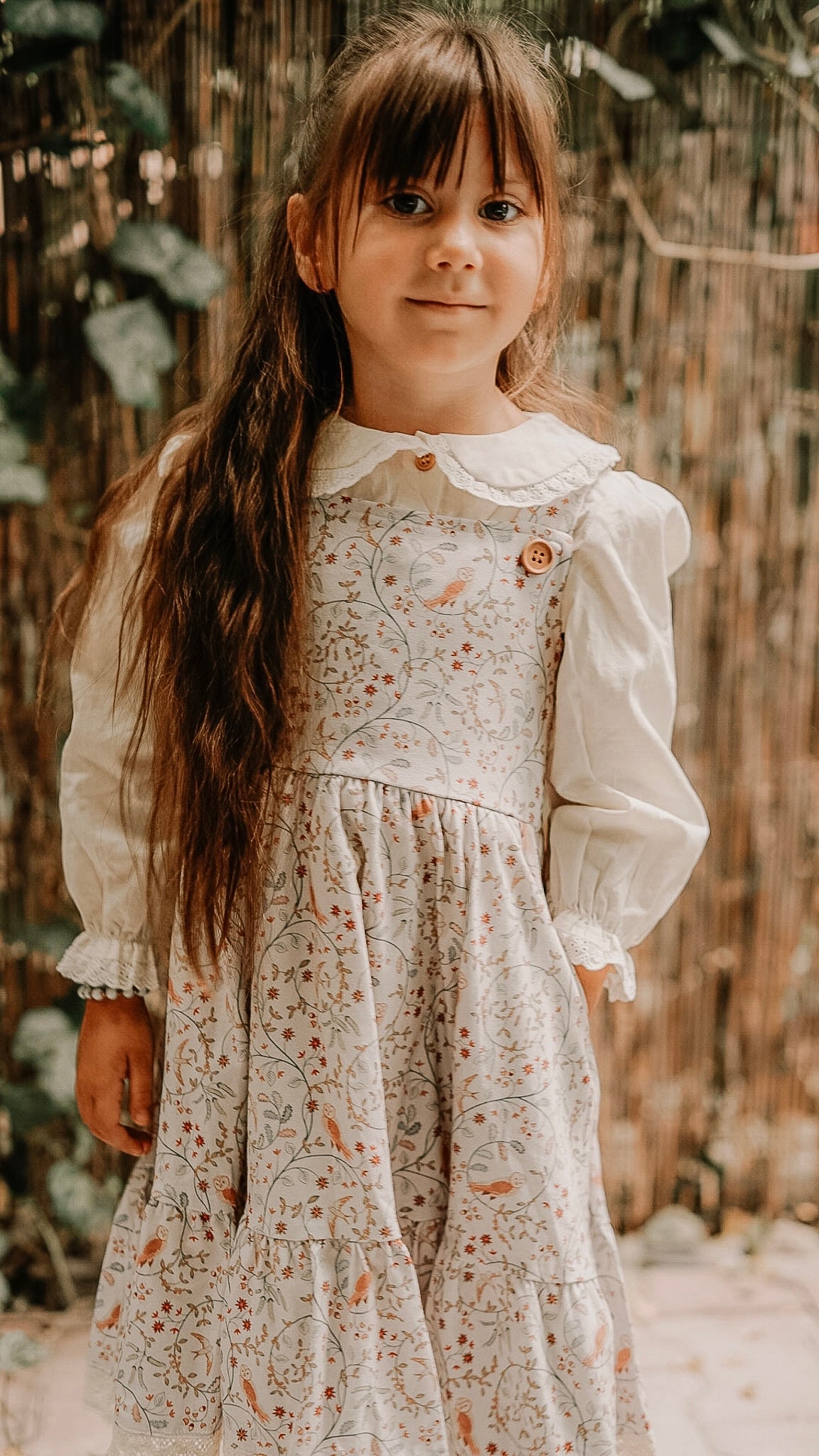 Owlsong ~ Mini Pinafore Dress & Shirt Set