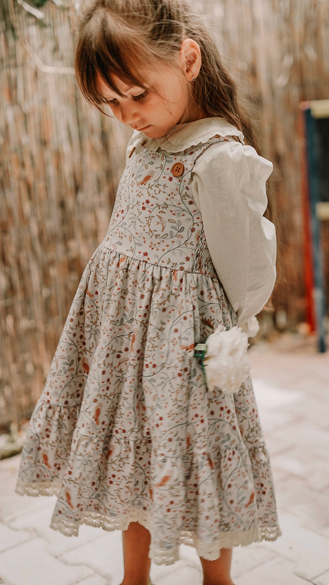 Owlsong ~ Mini Pinafore Dress & Shirt Set