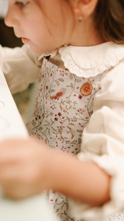 Owlsong ~ Mini Pinafore Dress & Shirt Set
