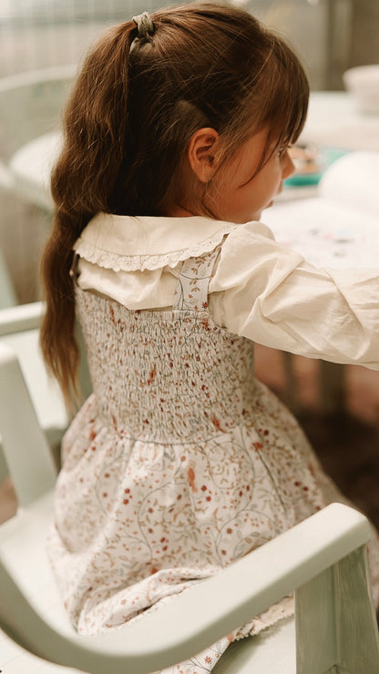 Owlsong ~ Mini Pinafore Dress & Shirt Set