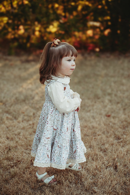 Owlsong ~ Mini Pinafore Dress & Shirt Set