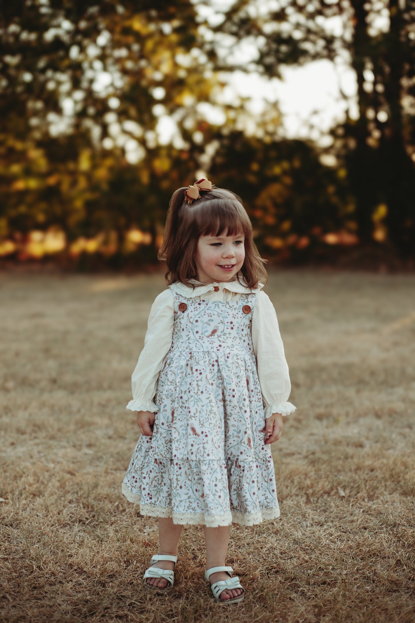 Owlsong ~ Mini Pinafore Dress & Shirt Set