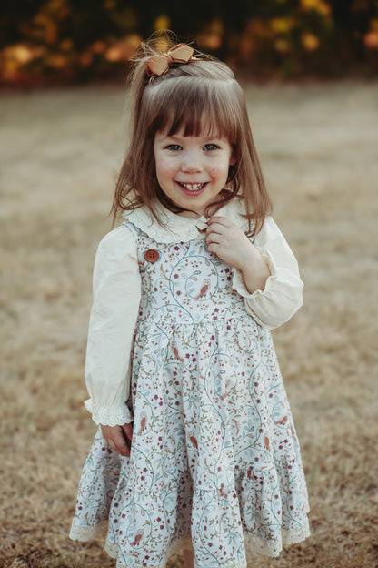 Owlsong ~ Mini Pinafore Dress & Shirt Set