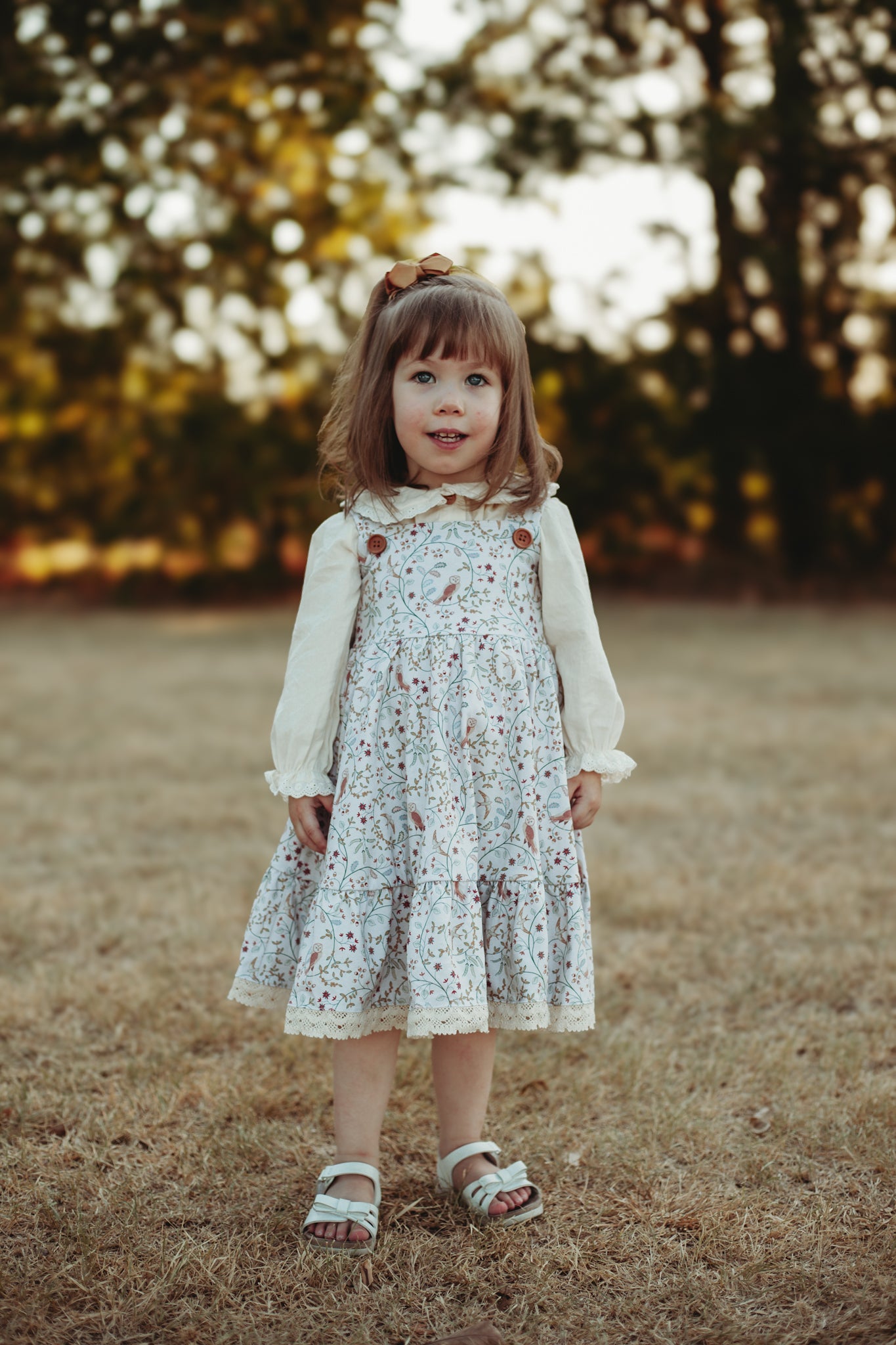 Owlsong ~ Mini Pinafore Dress & Shirt Set
