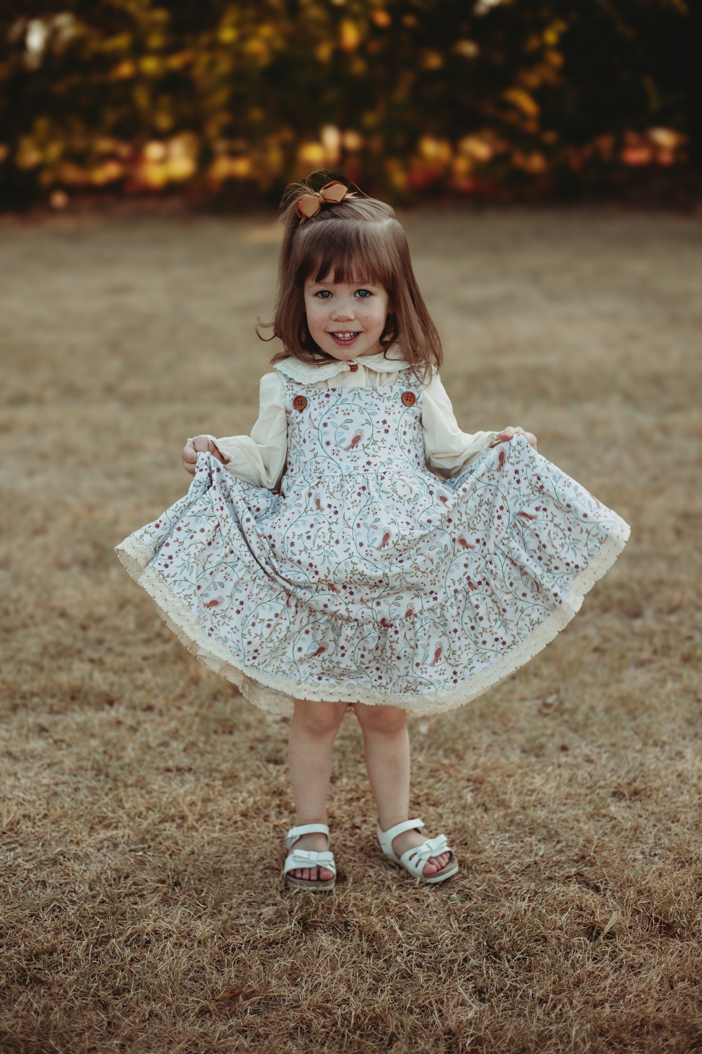 Owlsong ~ Mini Pinafore Dress & Shirt Set