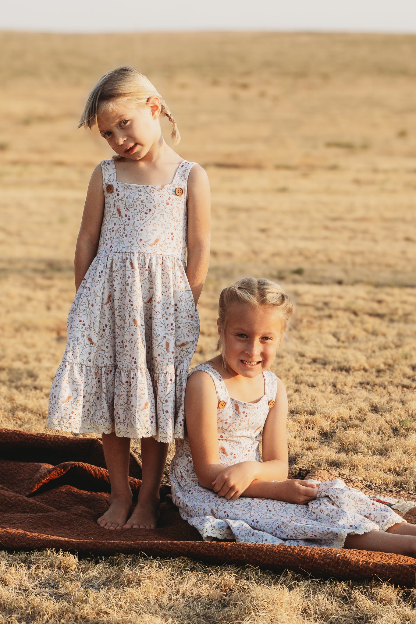 Owlsong ~ Mini Pinafore Dress & Shirt Set