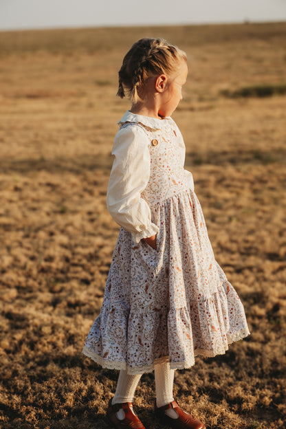 Owlsong ~ Mini Pinafore Dress & Shirt Set
