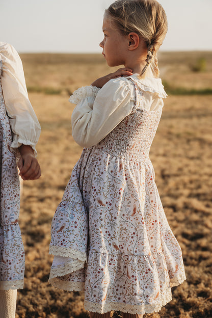 Owlsong ~ Mini Pinafore Dress & Shirt Set