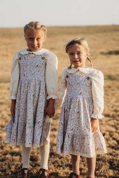 Owlsong ~ Mini Pinafore Dress & Shirt Set