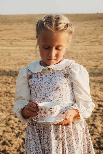 Owlsong ~ Mini Pinafore Dress & Shirt Set