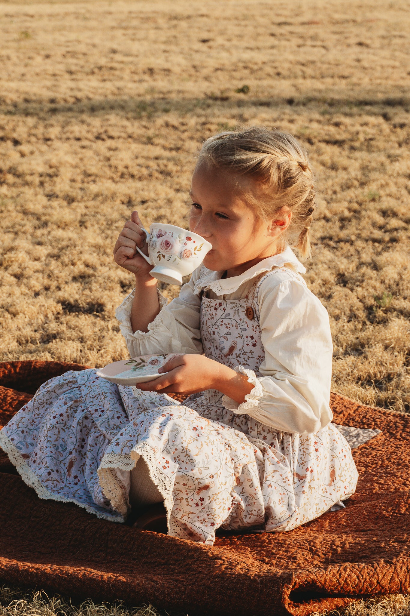 Owlsong ~ Mini Pinafore Dress & Shirt Set