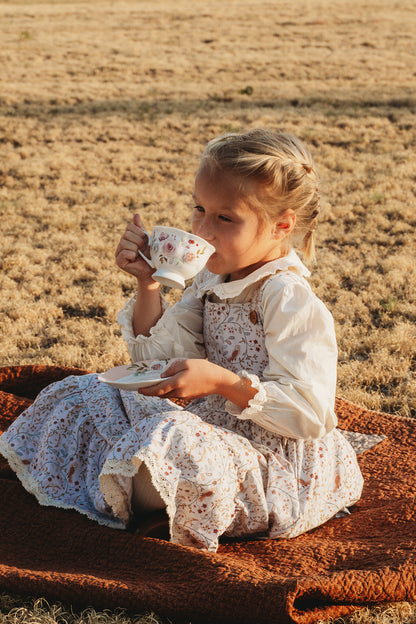 Owlsong ~ Mini Pinafore Dress & Shirt Set