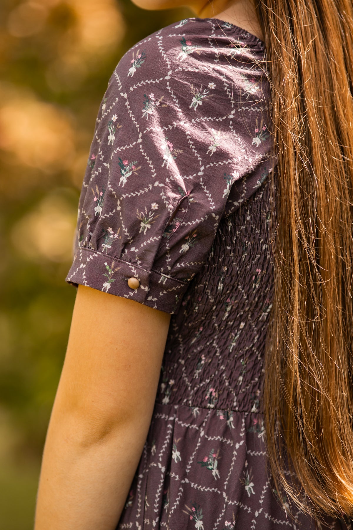 Plum Posy ~ Folklore Maxi