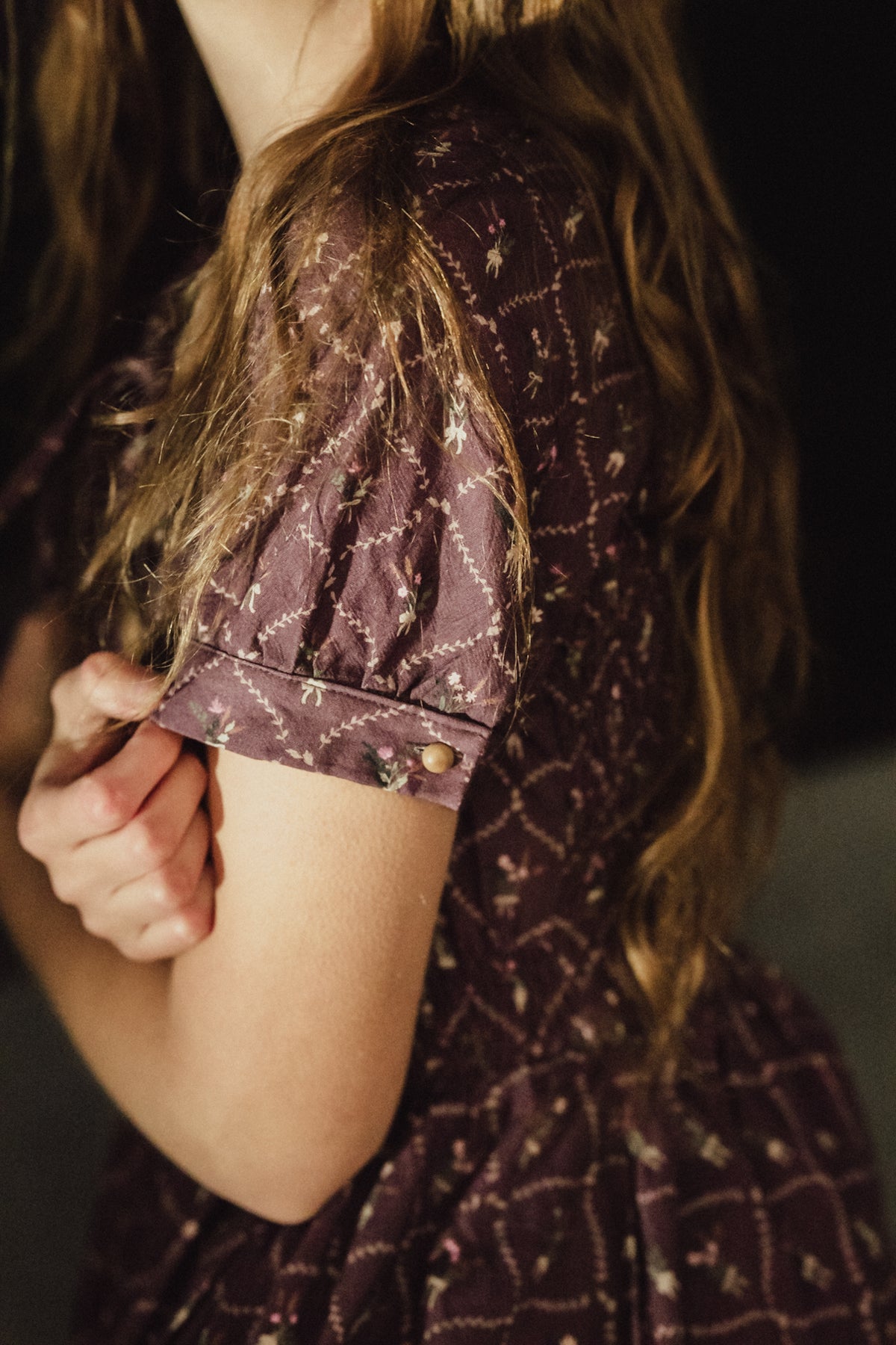Plum Posy ~ Folklore Maxi