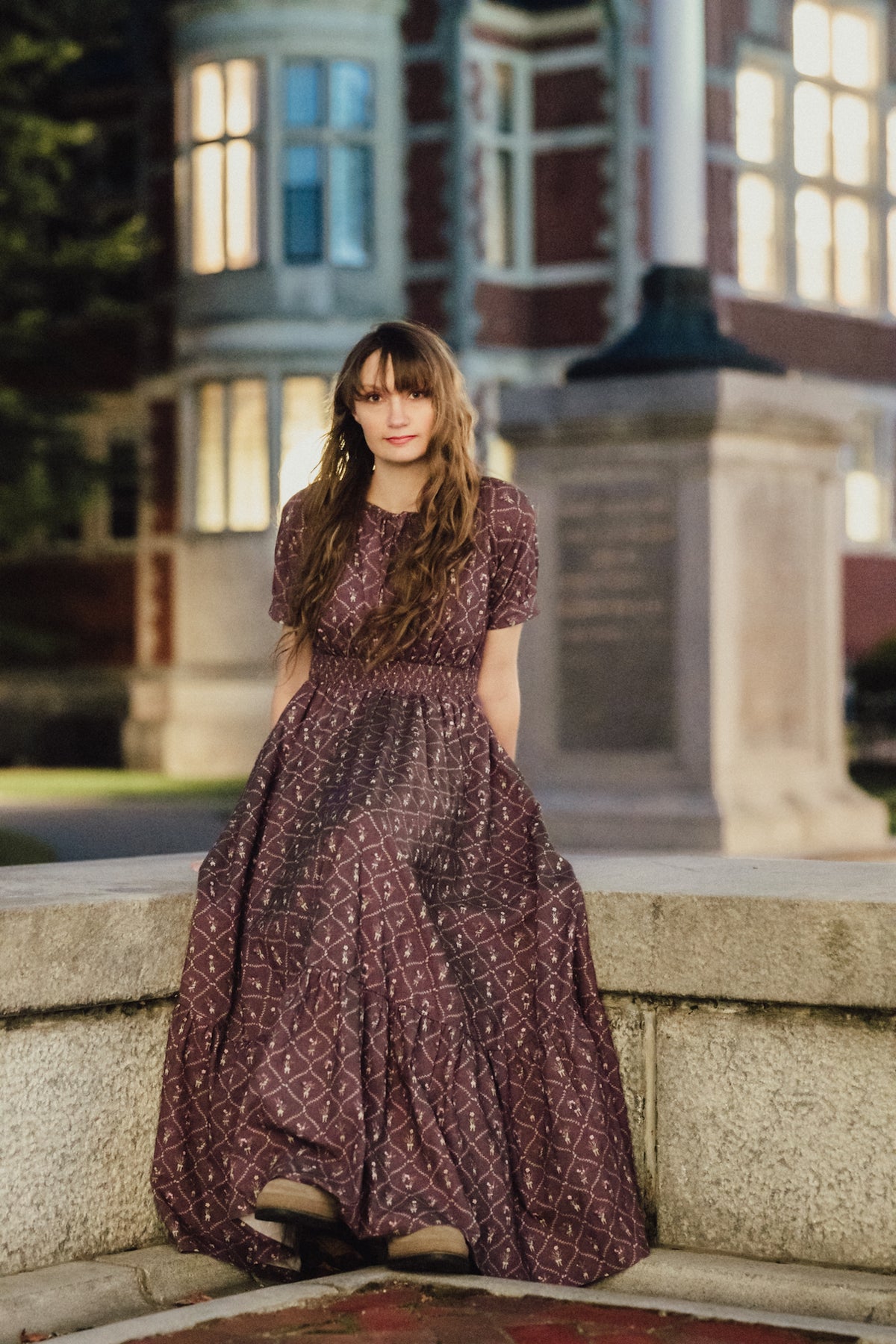 Plum Posy ~ Folklore Maxi