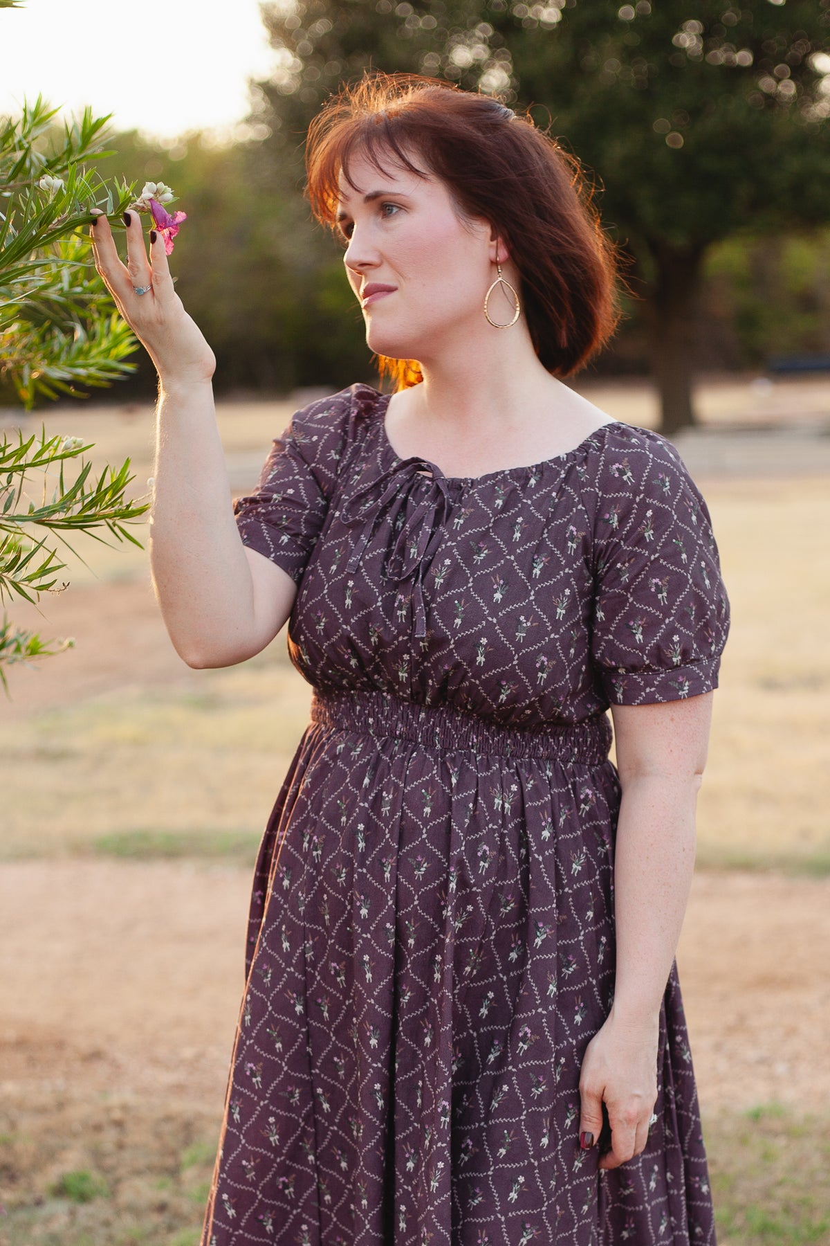 Plum Posy ~ Folklore Maxi